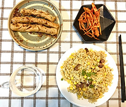 干肠玉米炒饭的做法