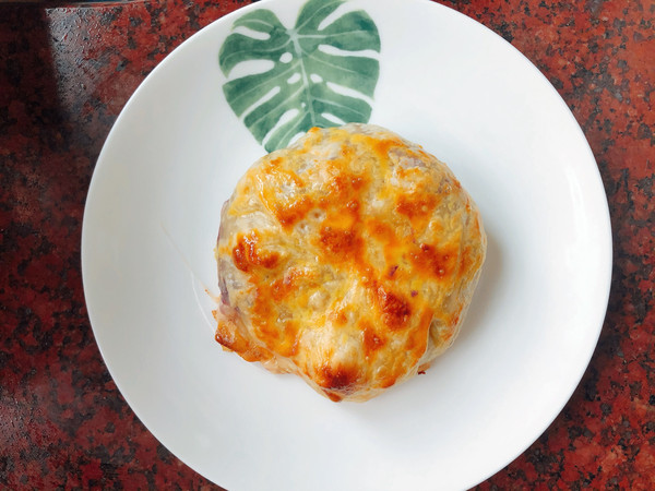 手抓饼皮芝士紫薯饼