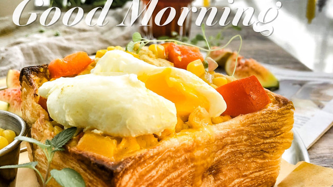 水波蛋咖喱面包——高颜值早餐的做法