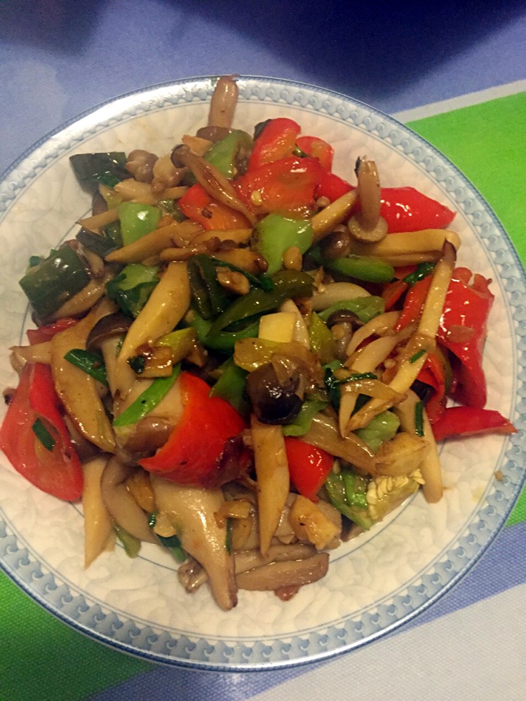辣炒蘑菇的做法图解5