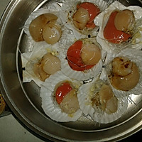 蒜蓉粉丝蒸扇贝的做法图解3