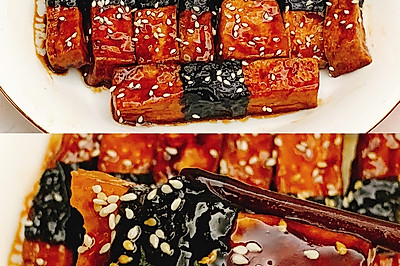 酱汁浓郁！！外焦里嫩的日式照烧豆腐