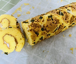 #美味开学季#葱香肉松蛋糕卷的做法