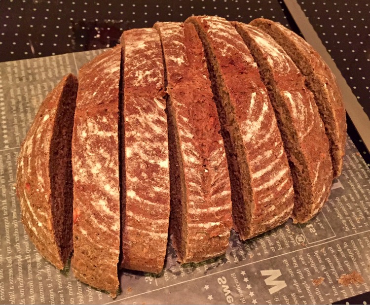 综合坚果黑麦乡村面包的做法