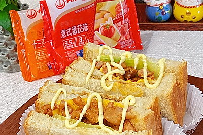芝士鸡肉三明治
