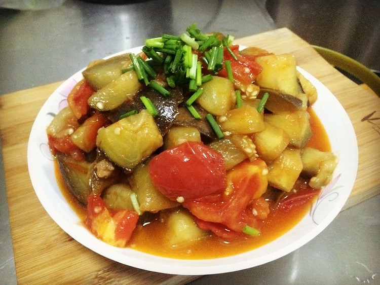 西红柿烧茄子的做法