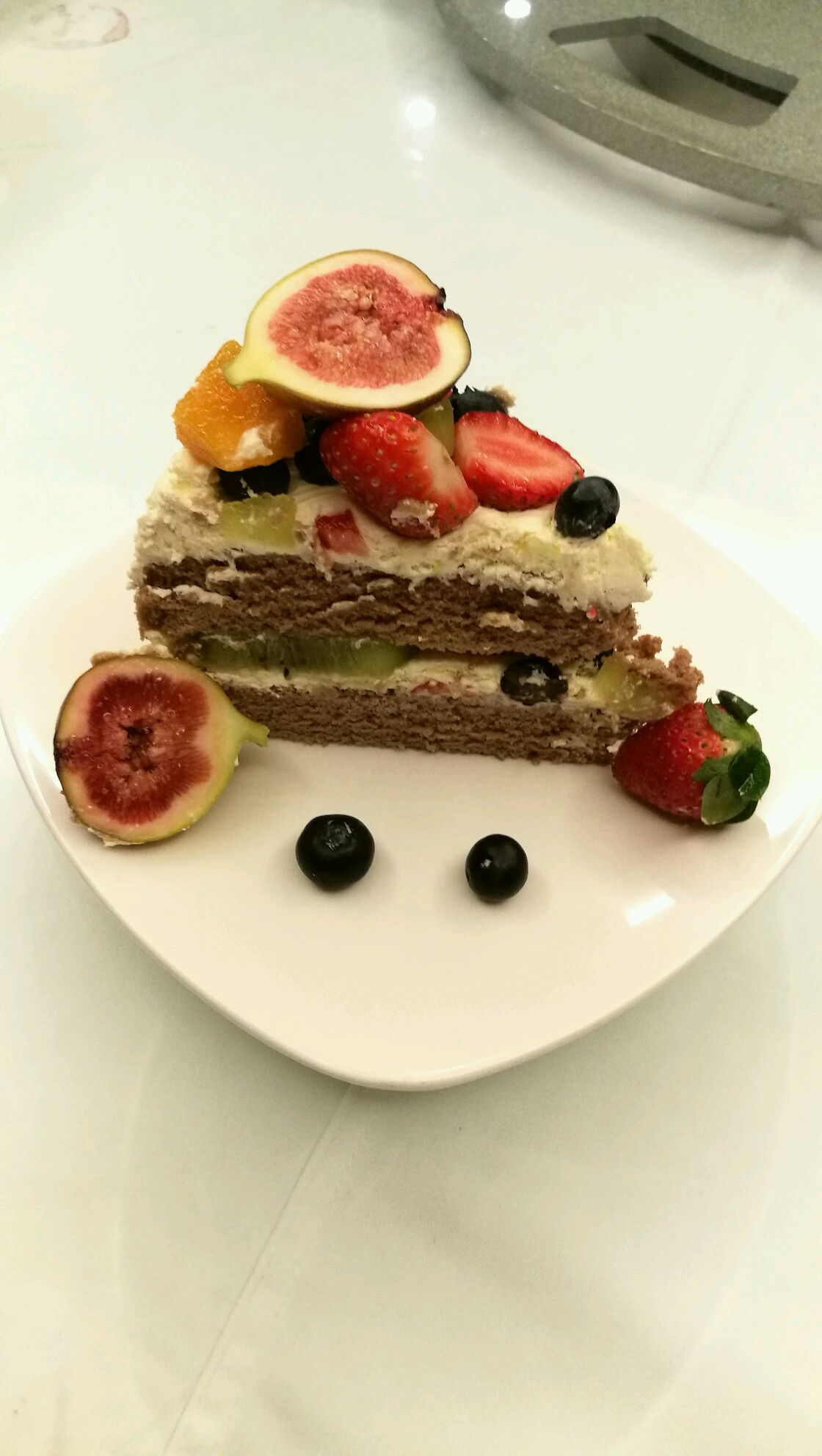 爱厨房的幸福之味: 水果裸蛋糕 Fruits Naked Cake