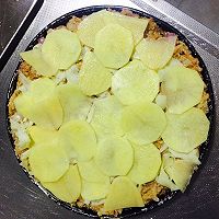 土豆培根披萨（微波炉制作的做法图解4