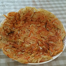 胡萝卜土豆丝素菜饼