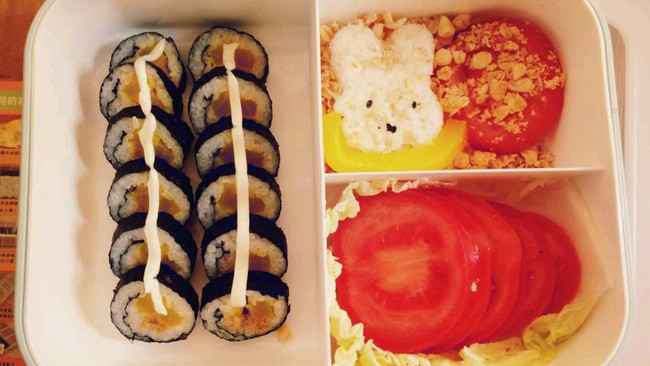 爱心寿司便当的做法