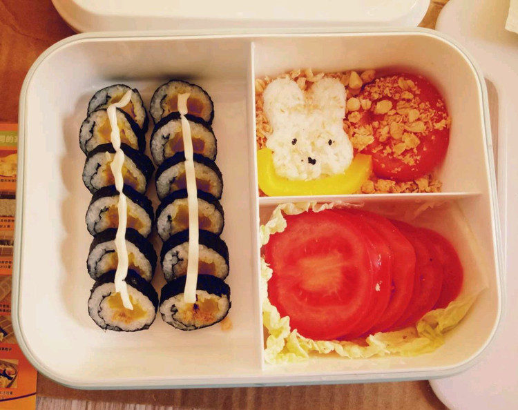 爱心寿司便当的做法
