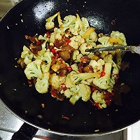 花菜炒肉的做法图解7