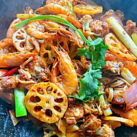 #感恩节烹饪挑战赛#干锅排骨虾的做法图解19