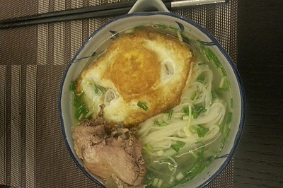 快速简单鸡汤面