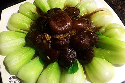 香菇油菜～简单快捷健康的家常菜