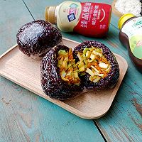 #带着美食出去浪#黑米糯米饭团的做法图解13
