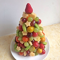 水果圣诞树#令人羡慕的圣诞大餐#的做法图解7