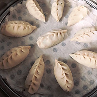 #植物蛋 美味尝鲜记#植物蛋柳叶蒸饺的做法图解16