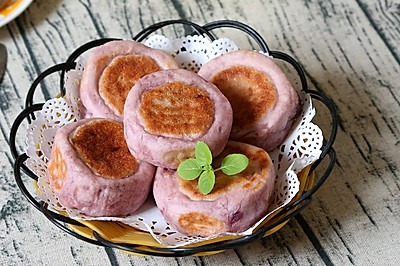 紫薯白糖馅饼