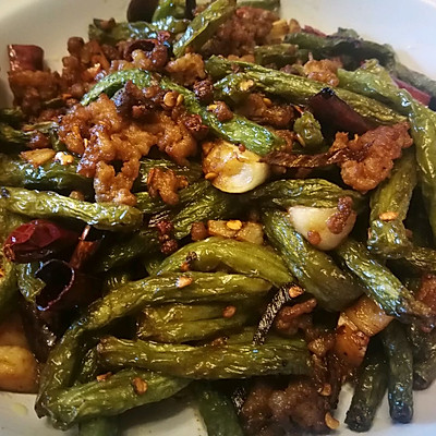 干煸肉沫豆角 鲜香下饭