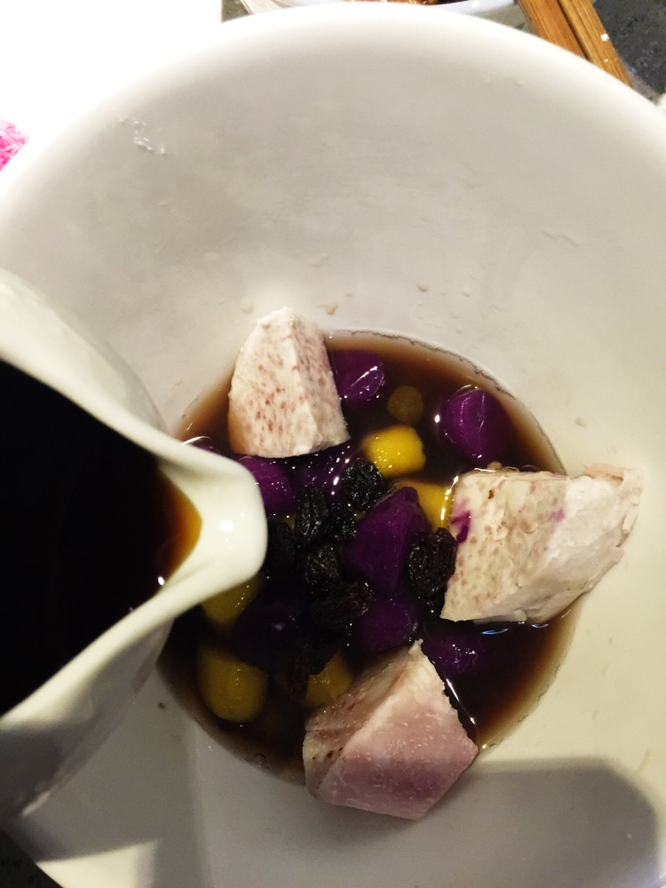 手工芋圆红豆沙的做法图解7