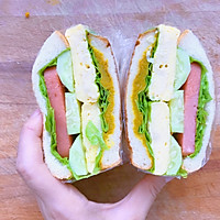 早餐巨无霸—厚蛋烧三明治的做法图解10