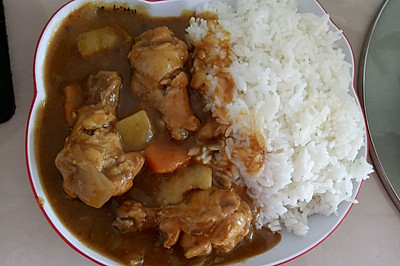 咖喱鸡翅饭