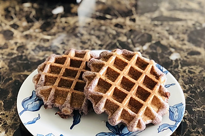 紫米豆沙华夫饼