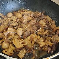 #金龙鱼橄榄油调和油520美食菜谱#笋干焖肉的做法图解7