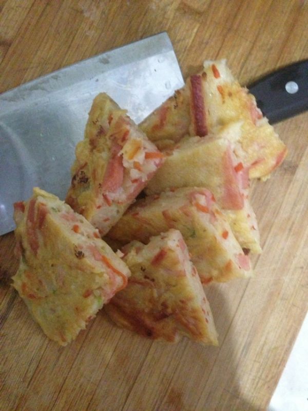 土豆红萝卜蛋饼