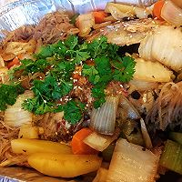 豆豉烤鱼，配上喜欢的蔬菜，咸香四溢，味道醇厚，营养均衡的做法图解7