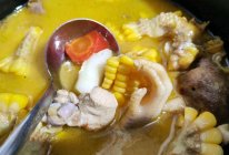 土鸡山药玉米汤的做法