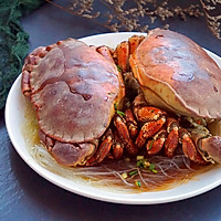 粉丝蒸黄道蟹#中粮我买，真实惠才是实力派#的做法图解15