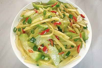 土豆炒丝瓜