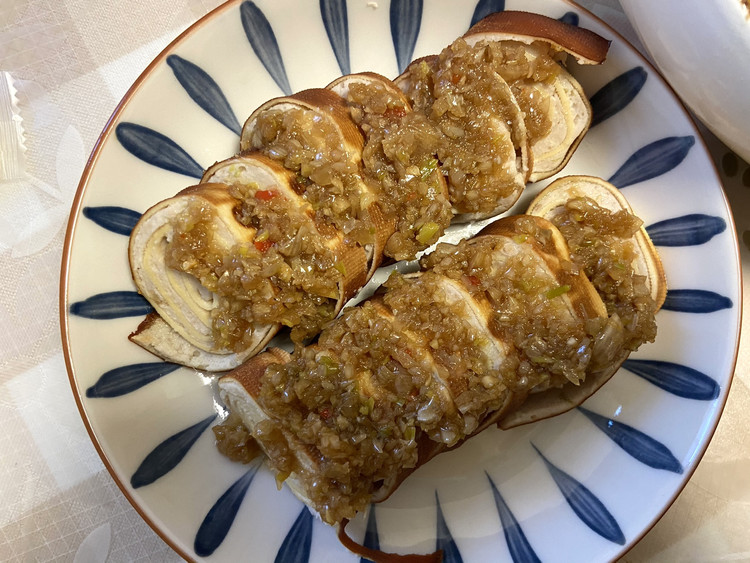 豆皮鸡肉熏卷的做法