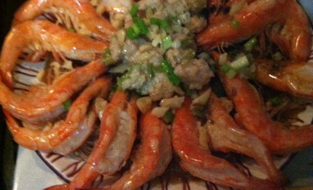 开背虾蒸粉丝