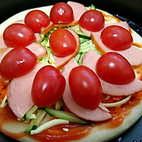 火腿番茄披萨——小清新文艺的结合的做法图解5