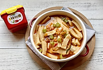 #暖冬酱在手，嗨吃部队锅#韩式三文鱼豆腐汤的做法
