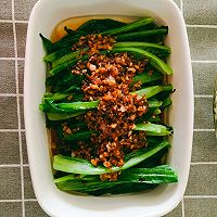 蒜蓉油麦菜（附带汤的做法）的做法图解5