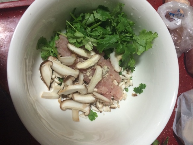 香菜肉末蛋煎饼的做法图解3