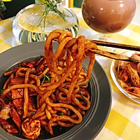 黑椒虾仁炒乌冬的做法图解13