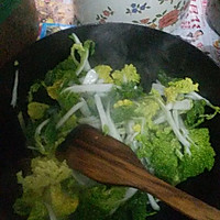 清炒黄心菜（翻心黄）的做法图解4