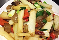 腊肉炒淮山的做法