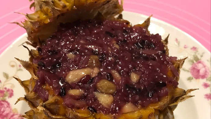 厉害了我的紫米菠萝饭
