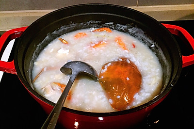 虾蟹海鲜粥