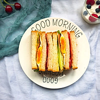 #快手早餐#三明治的做法图解9