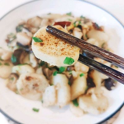 比肉还好吃的山药炒香菇☺素食也可以很好吃（附赠山药不黑妙招）