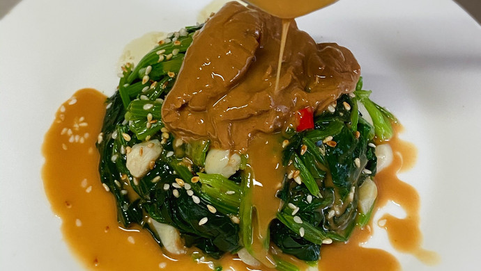 芝麻酱拌菠菜