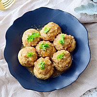 虾仁肉丸酿口蘑#复刻中餐厅#的做法图解20