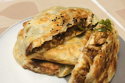 青椒肉丝馅饼